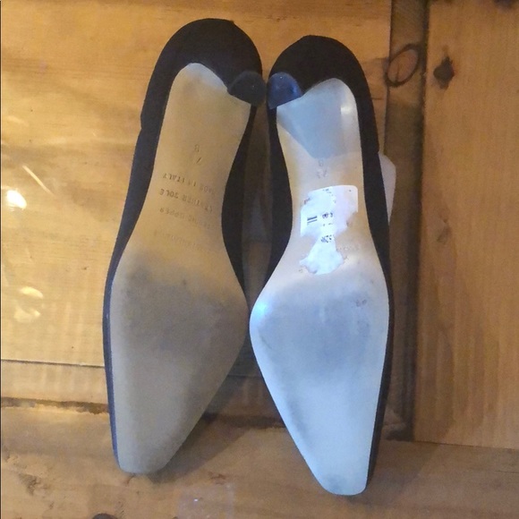 Saks Fifth Avenue Black Neoprene Pump - Picture 4 of 6